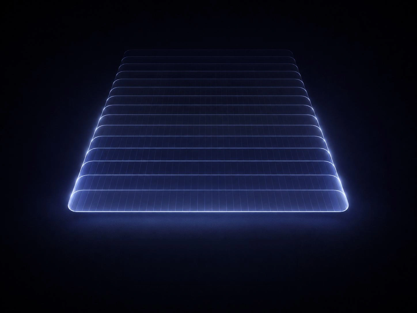 Stacked planes representing 256 layers of depth